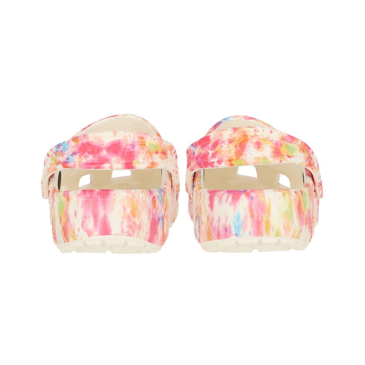 Zueco Crocs Classic Tie-Dye Unisex Orange Zing/Multi-3