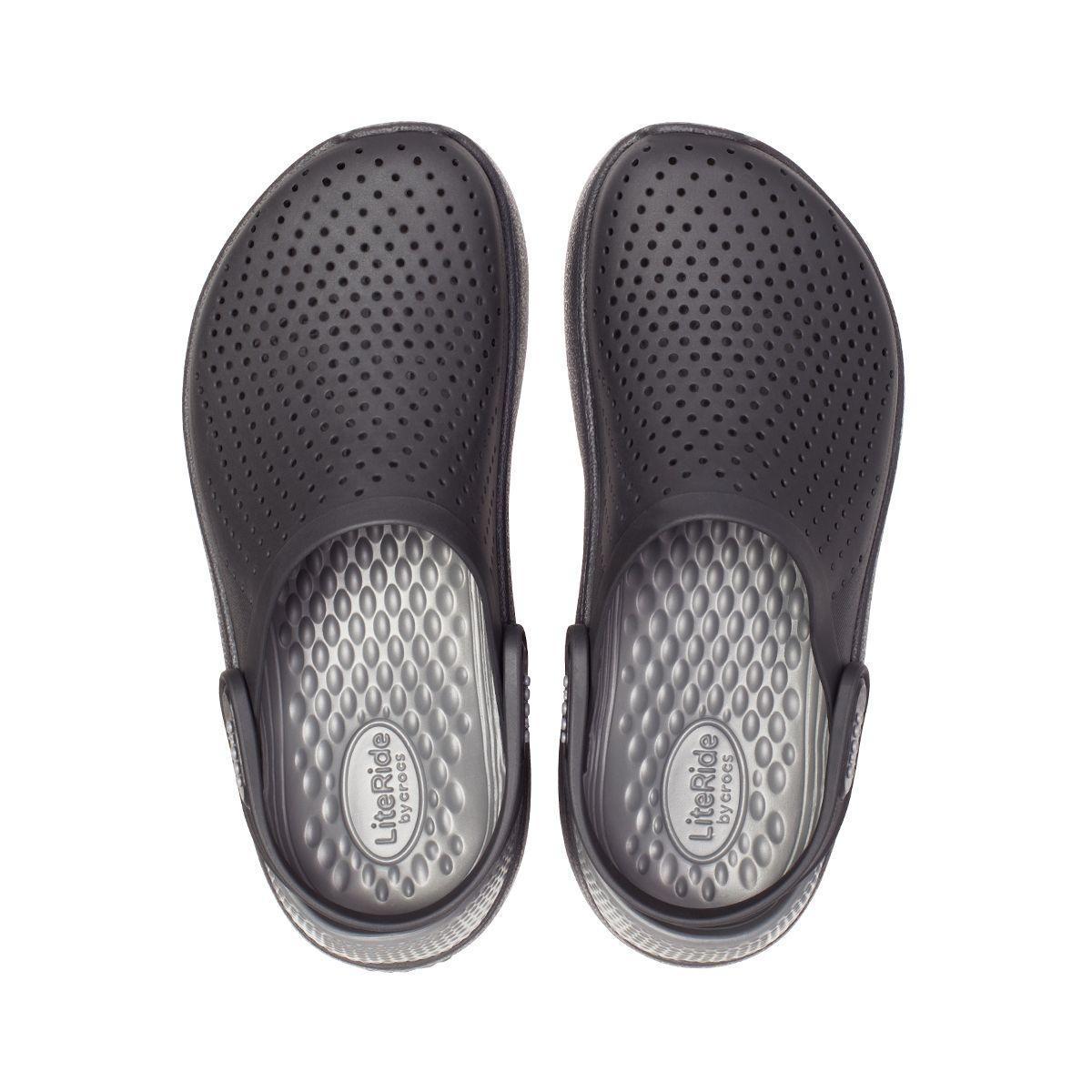 Zueco Crocs LiteRide Unisex Black/Slate Grey-5