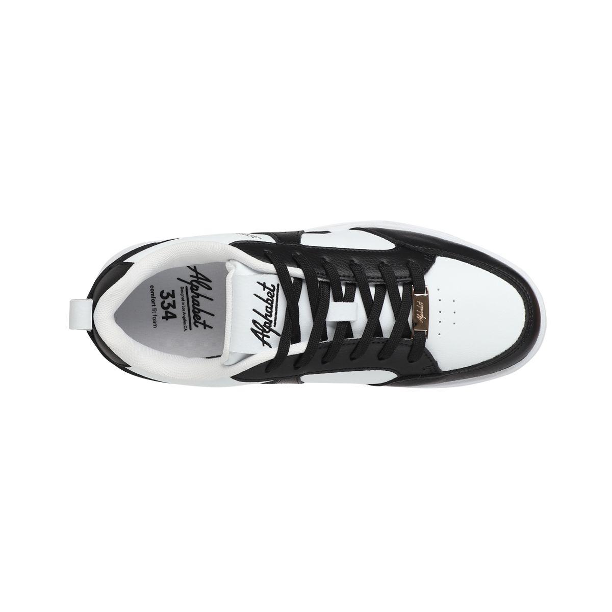 Zapatillas Mujer Cloud Walk Platform Low 334 Alphabet Negra-4