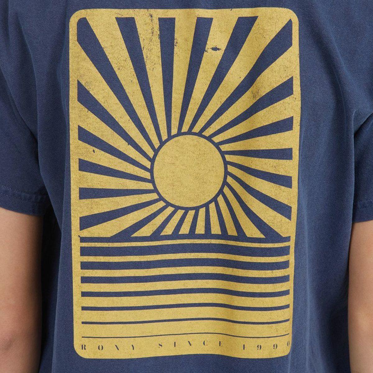 Polera Roxy Eastern Sun Boyfriend Mujer Mood Indigo-3