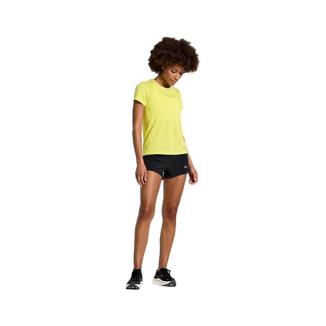 Polera Saucony Stopwatch Mujer Graphic Citron-2