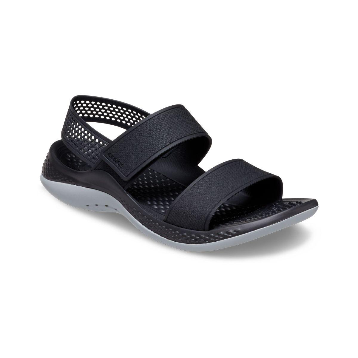 Sandalia Crocs LiteRide 360 Unisex Black/Light Grey-0