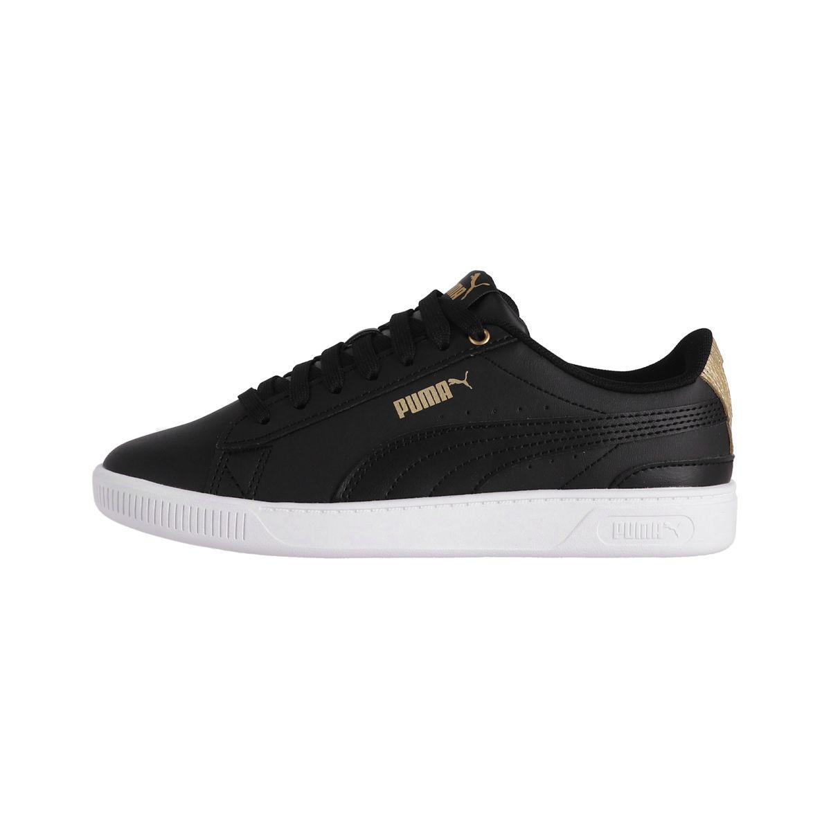 Zapatilla Puma Vikky V3 Distressed Mujer Negras/Doradas-0
