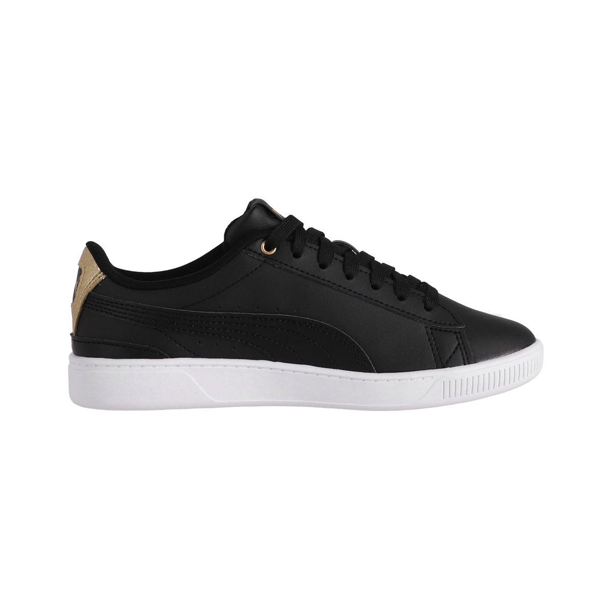 Zapatilla Puma Vikky V3 Distressed Mujer Negras/Doradas-1