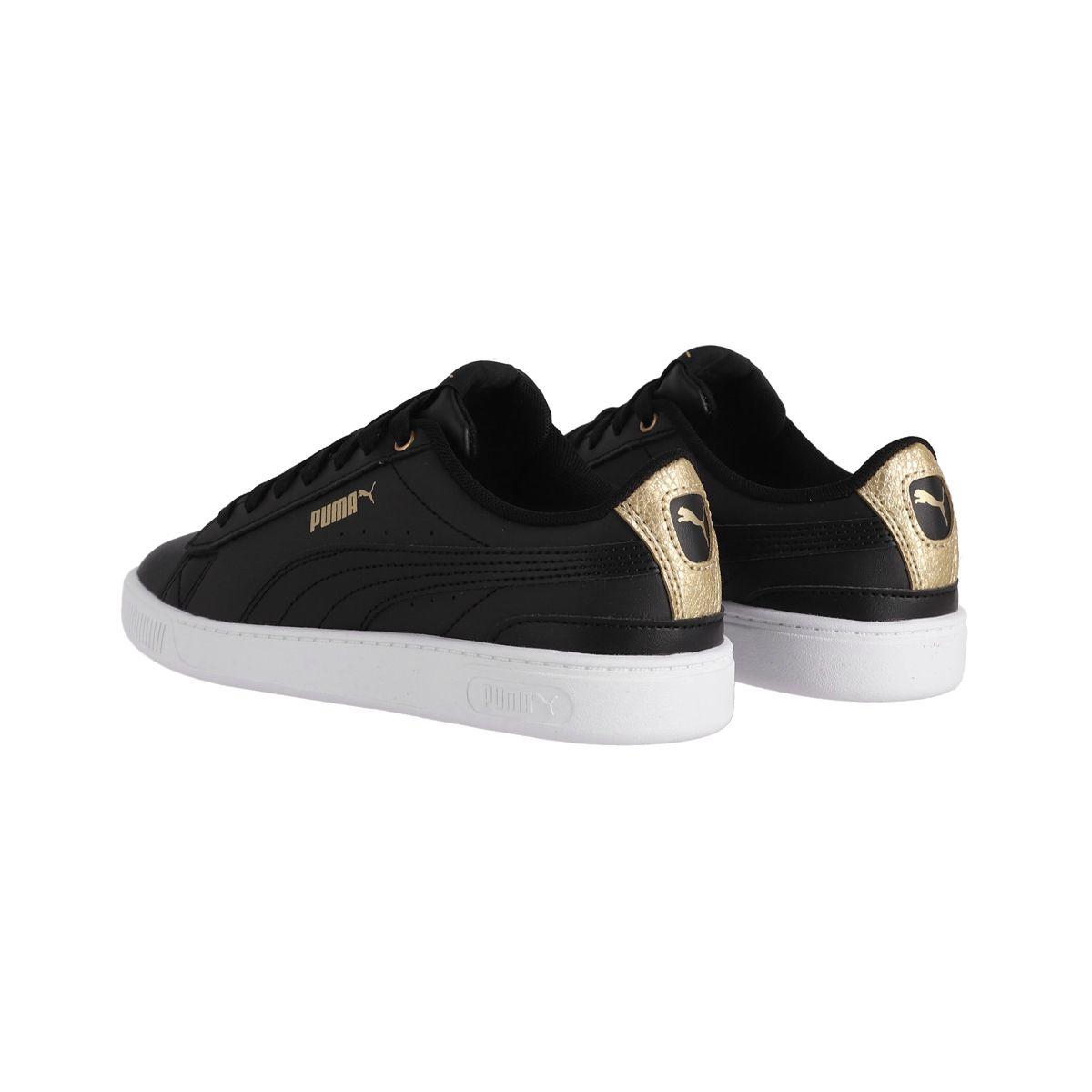 Zapatilla Puma Vikky V3 Distressed Mujer Negras/Doradas-3