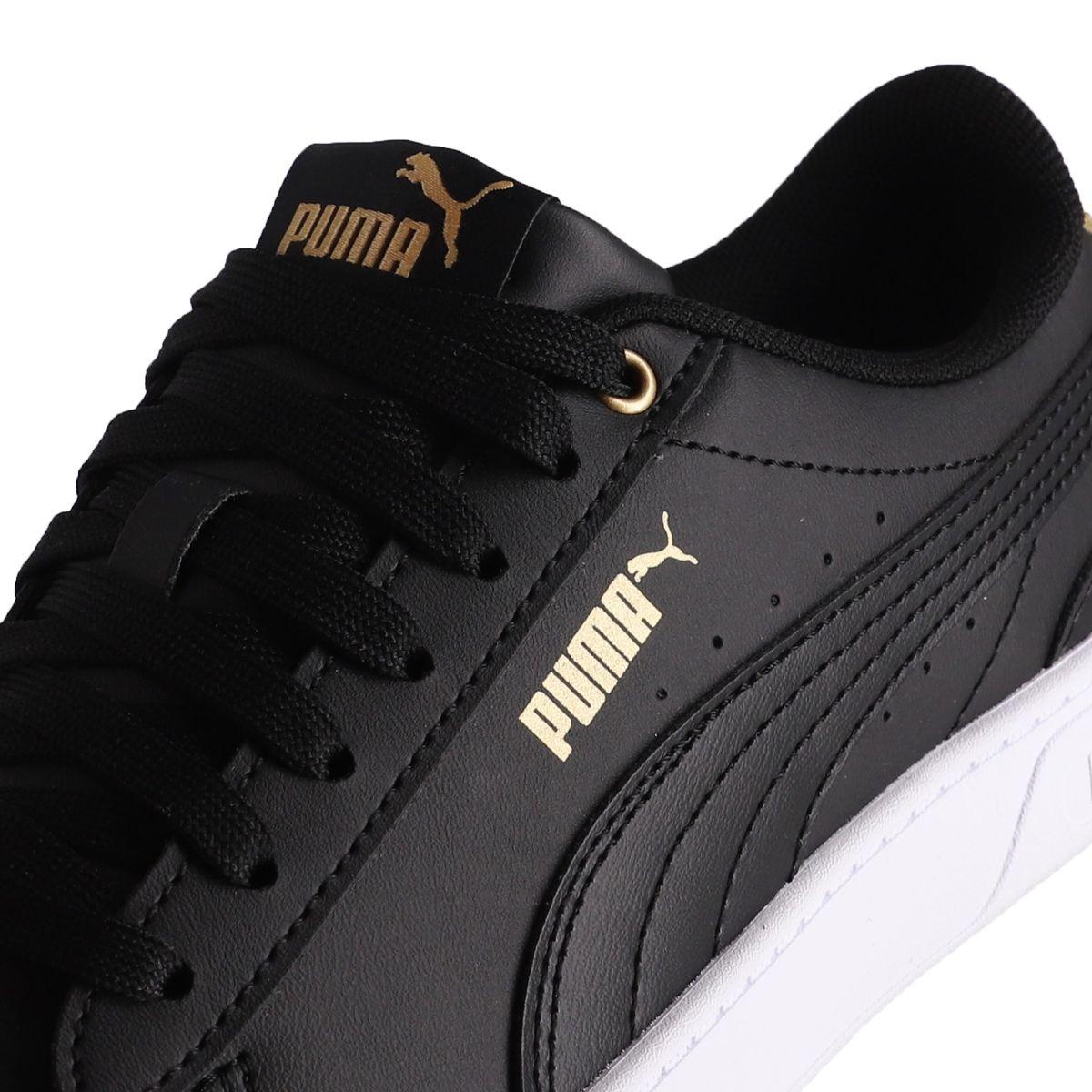 Zapatilla Puma Vikky V3 Distressed Mujer Negras/Doradas-5