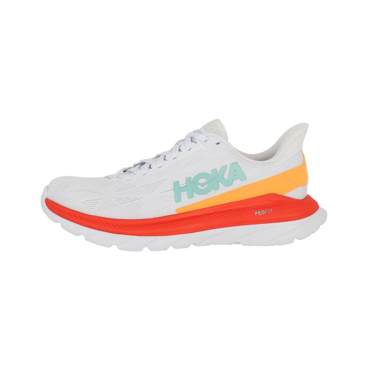 Zapatillas Hombre Running Hoka Mach 4  White/Orange/Red-0
