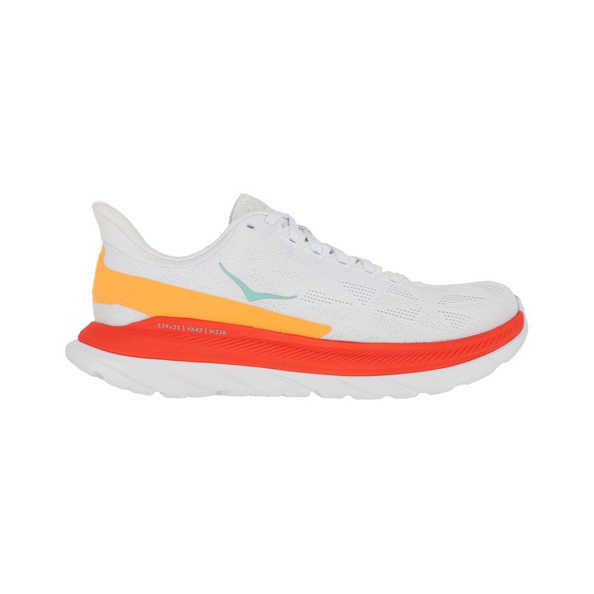 Zapatillas Hombre Running Hoka Mach 4  White/Orange/Red-1