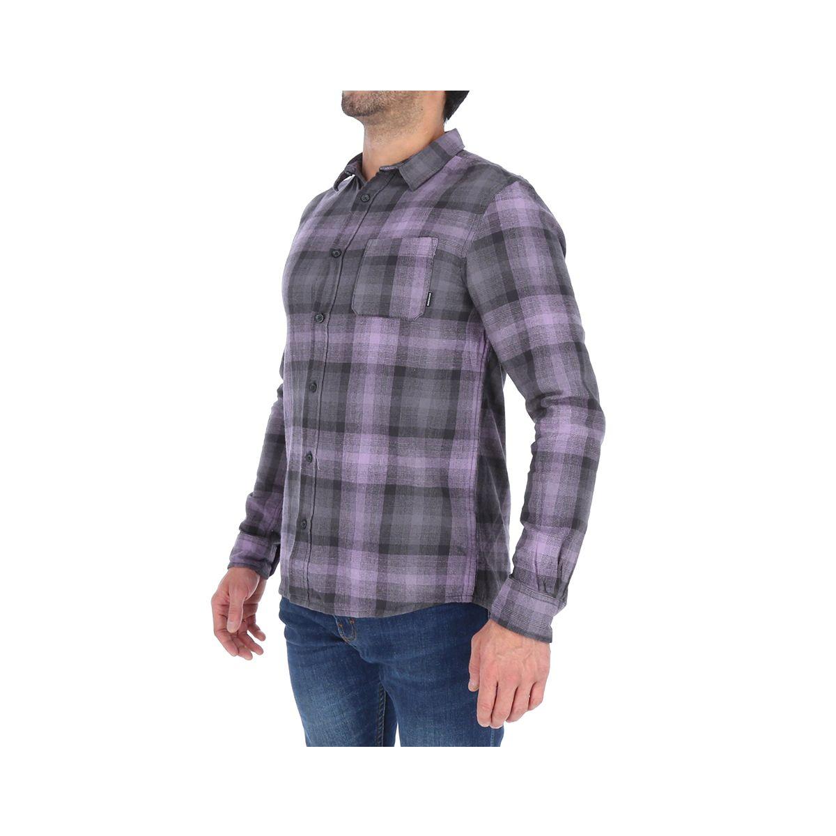 Camisa Hombre Quiksilver Fatherfly M/L Tarmac Strutten Blues-1