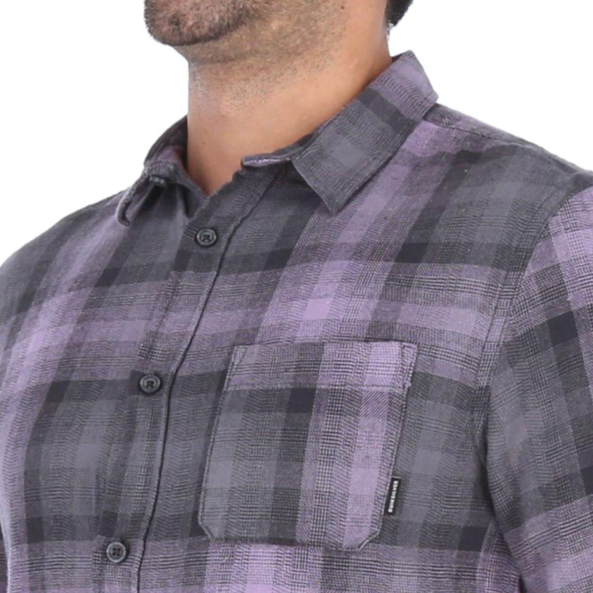 Camisa Hombre Quiksilver Fatherfly M/L Tarmac Strutten Blues-3