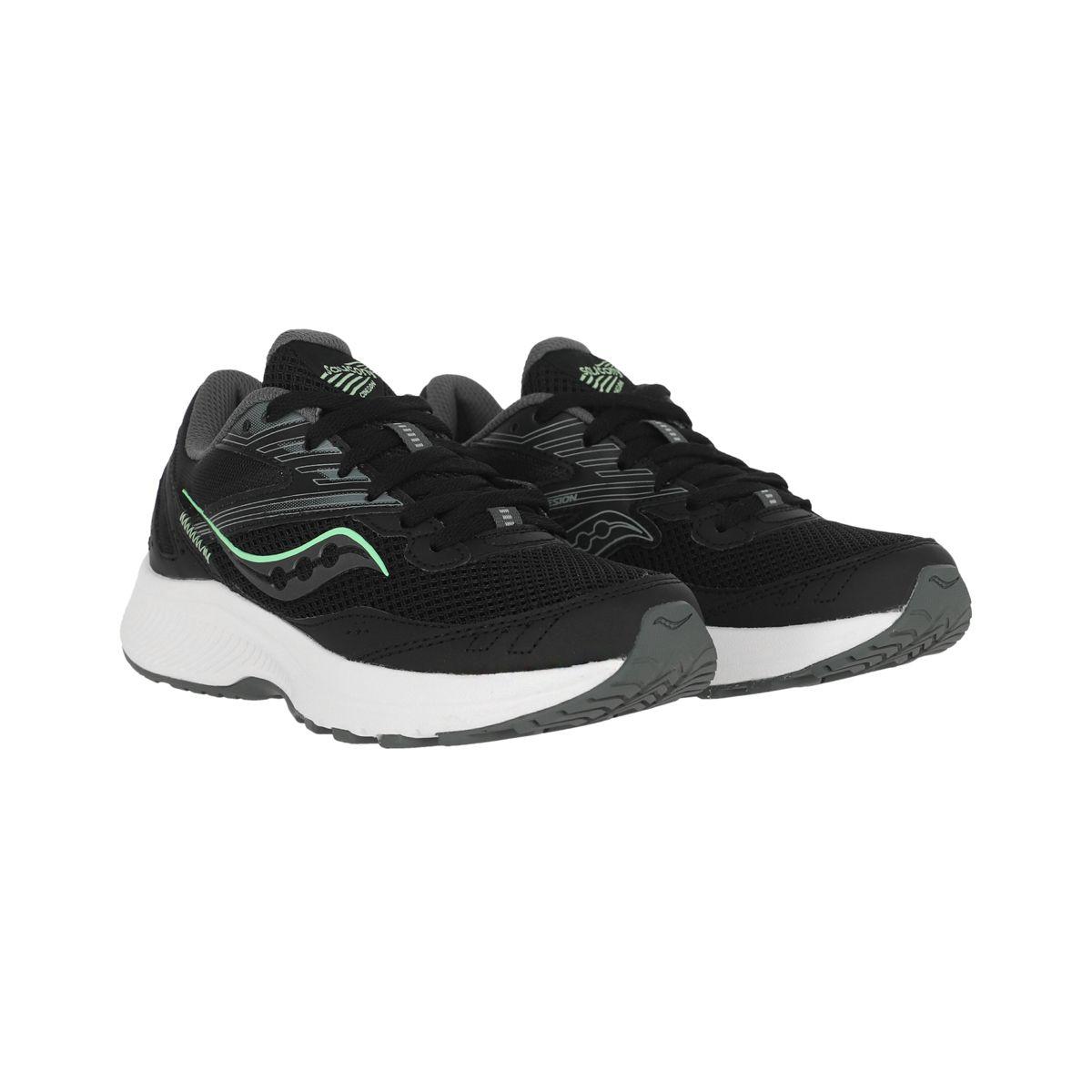 Zapatilla Saucony Cohesion 15 Mujer Black/Meadow-2