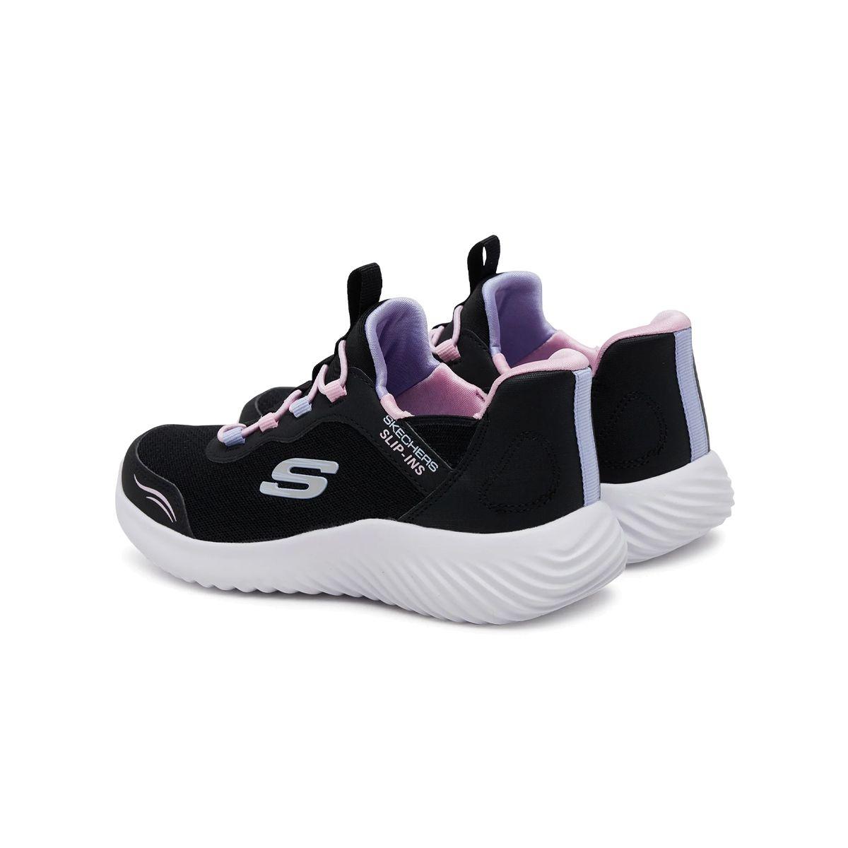 Zapatillas Joven Bounder Simple Cute Skechers Negro-3