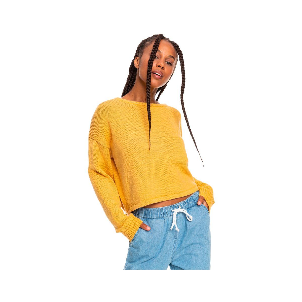 Sweater Roxy Heavy Love Mujer Ocre-1