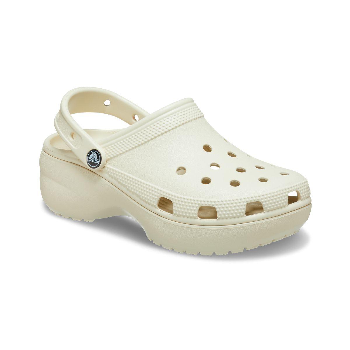 Zueco Crocs Classic Platform Mujer Bone-0