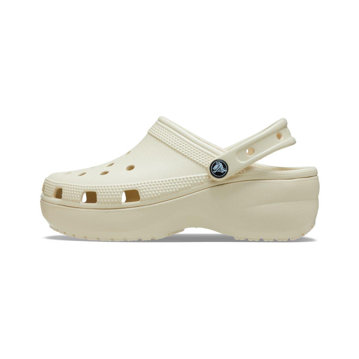 Zueco Crocs Classic Platform Mujer Bone-2