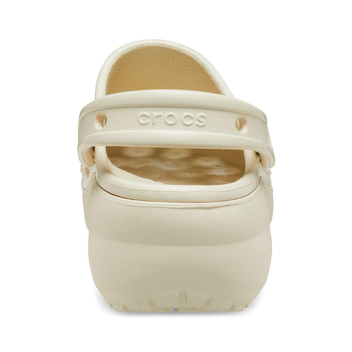 Zueco Crocs Classic Platform Mujer Bone-4