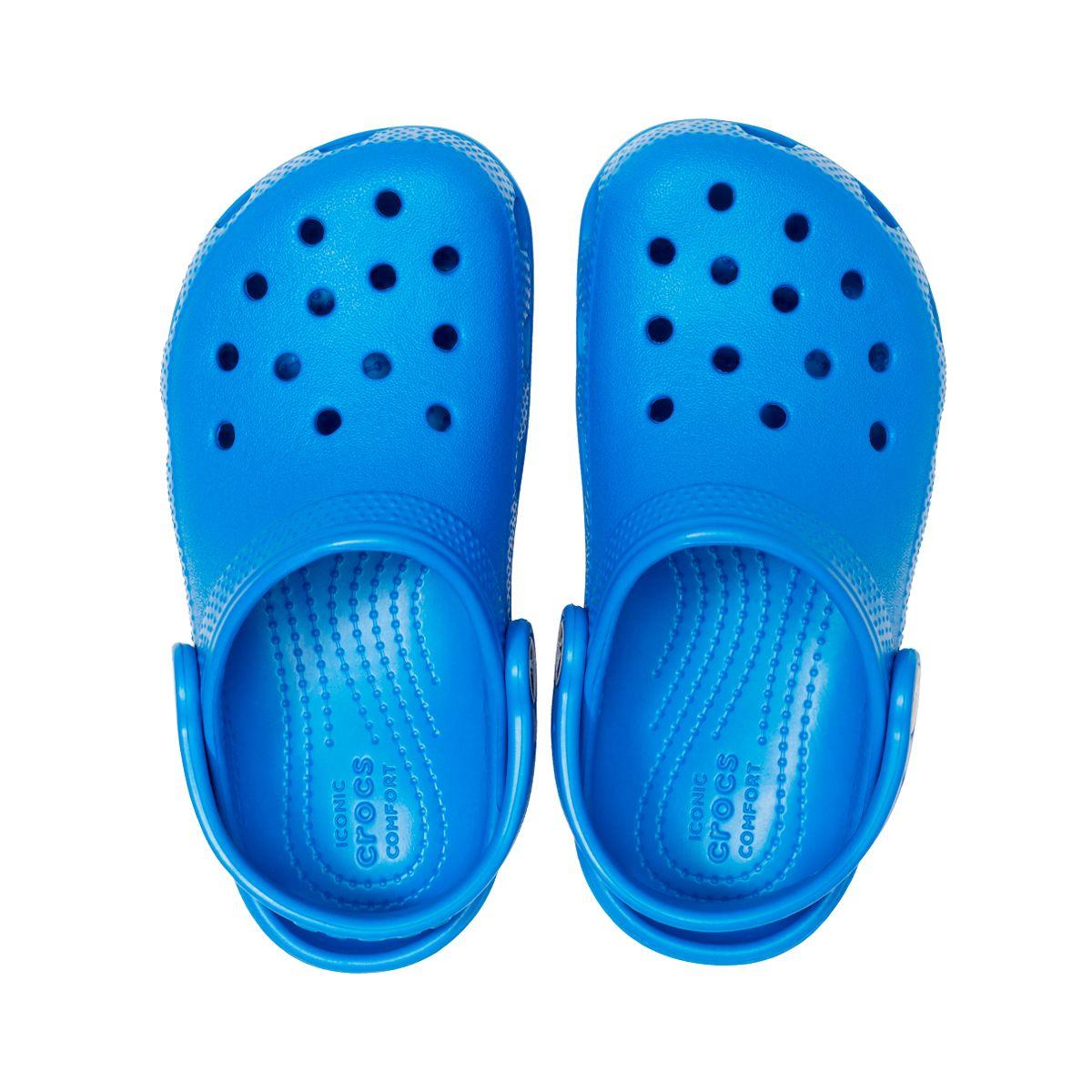 Zueco Crocs Classic T Niños Brigth Cobalt-5