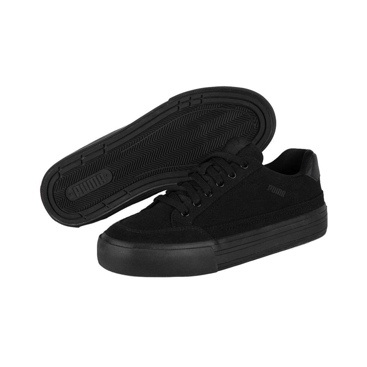 Zapatillas Urbanas Puma Court Classic Vulc Hombre Negras-2