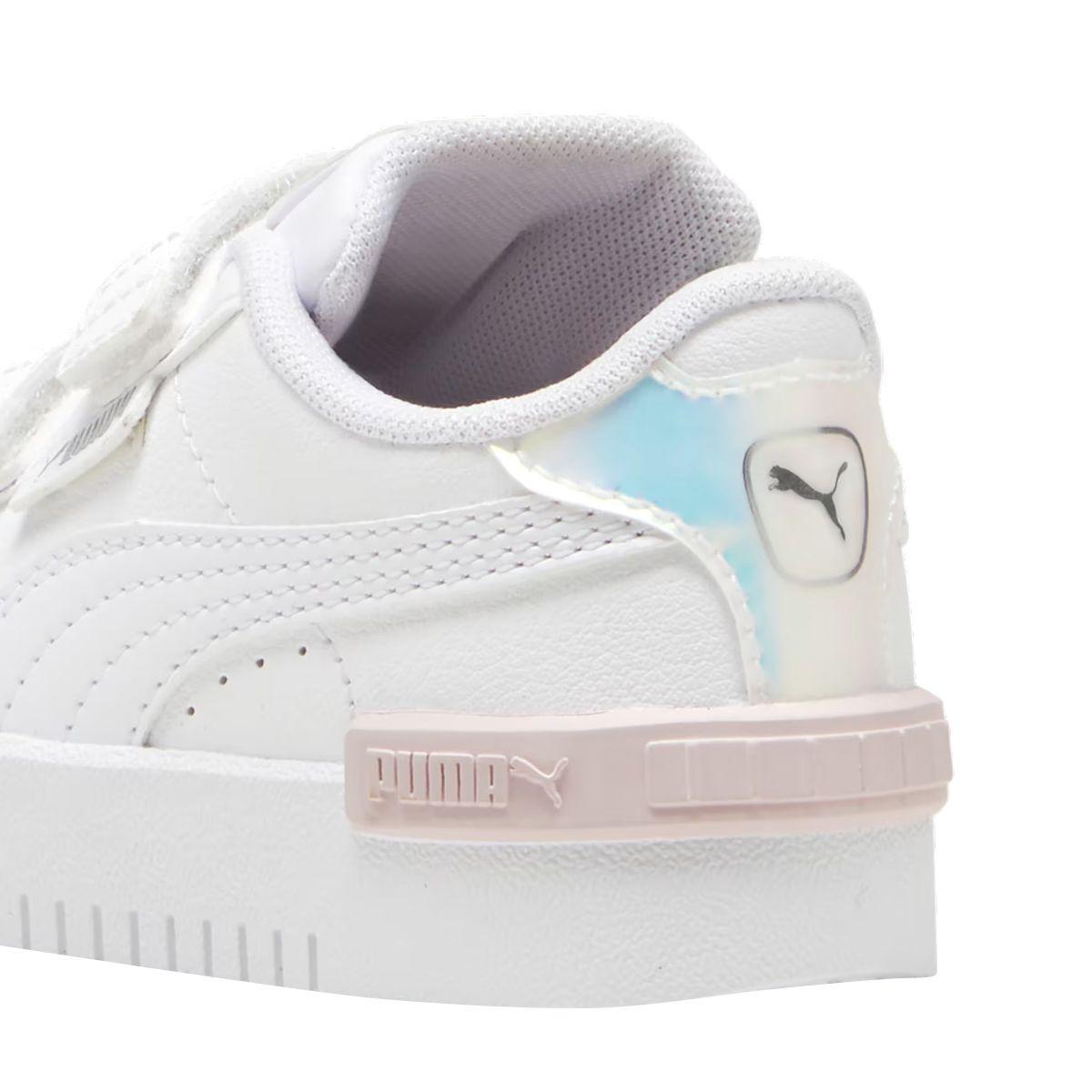 Zapatillas Urbanas Puma Jada Holo 2.0 V Baby Blancas/Rosadas-3