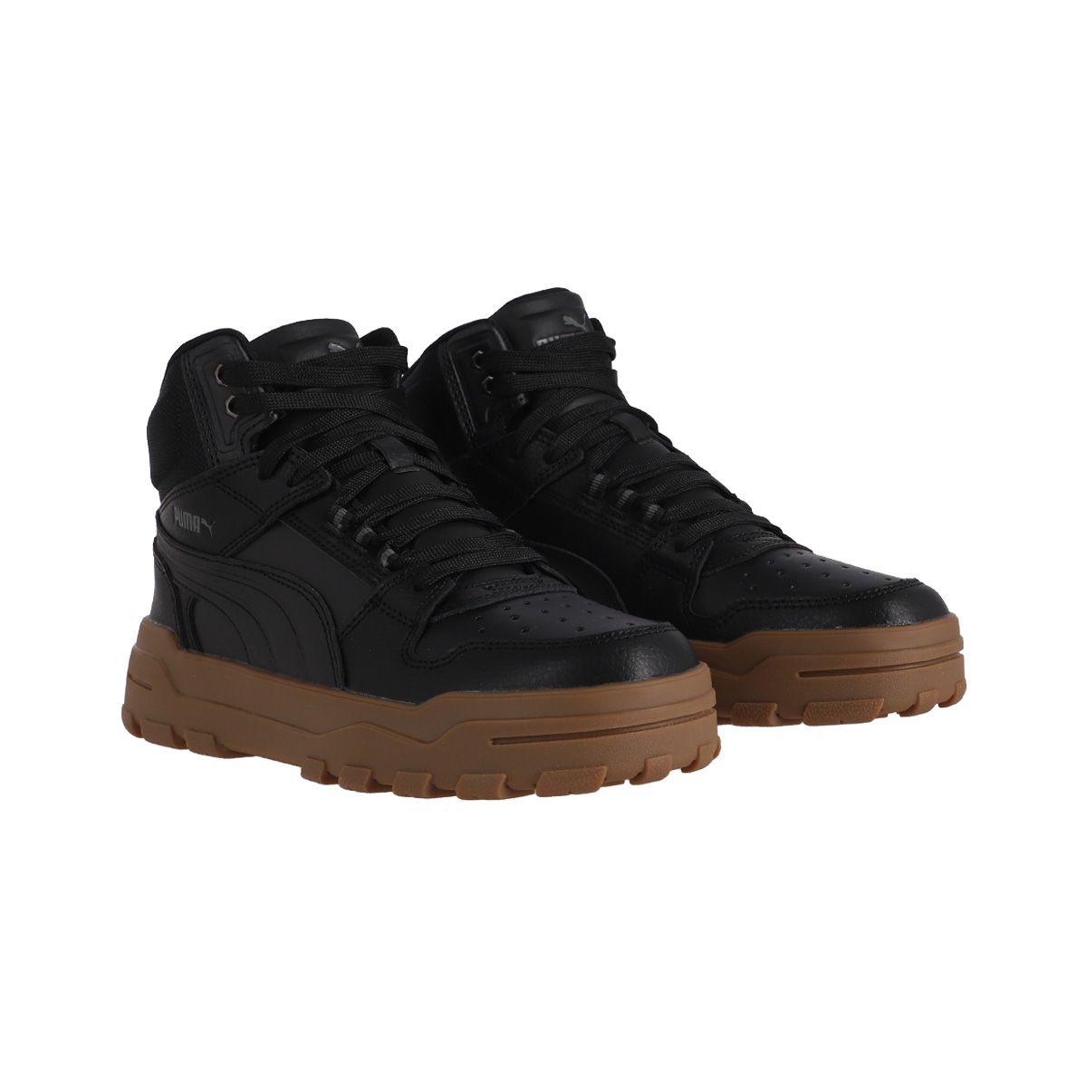 Zapatilla Puma Rebound Abrupt Hombre Negras/Café-2