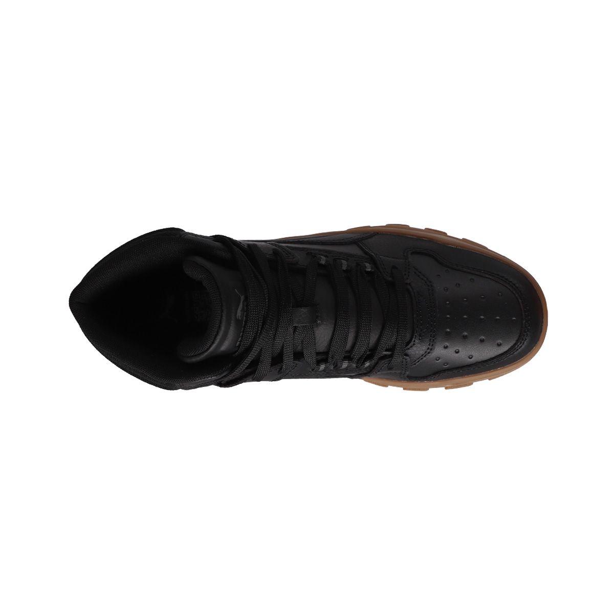 Zapatilla Puma Rebound Abrupt Hombre Negras/Café-4
