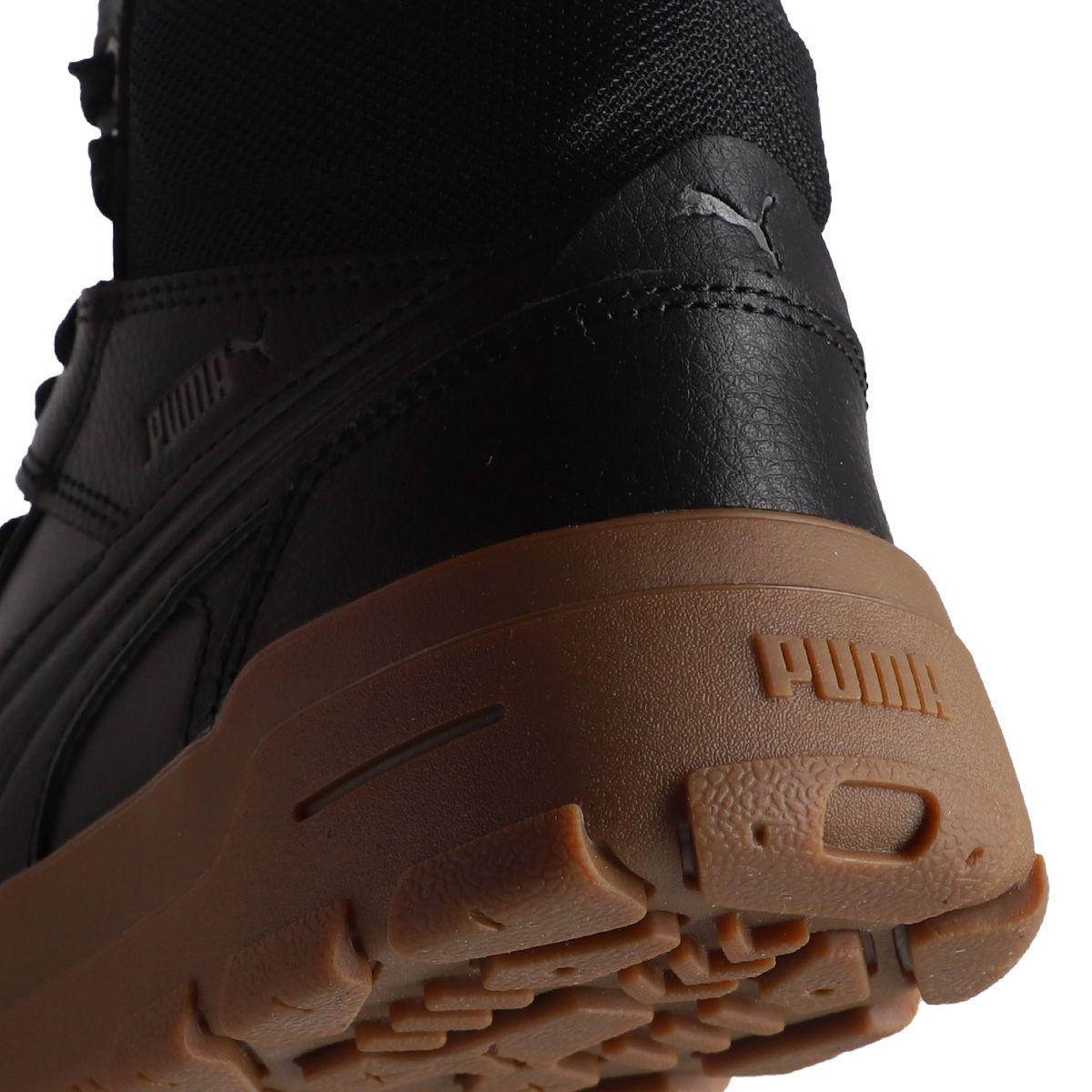 Zapatilla Puma Rebound Abrupt Hombre Negras/Café-5