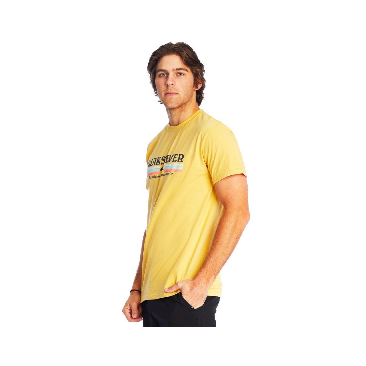 Polera Quiksilver Lined Up Hombre Rattan-1