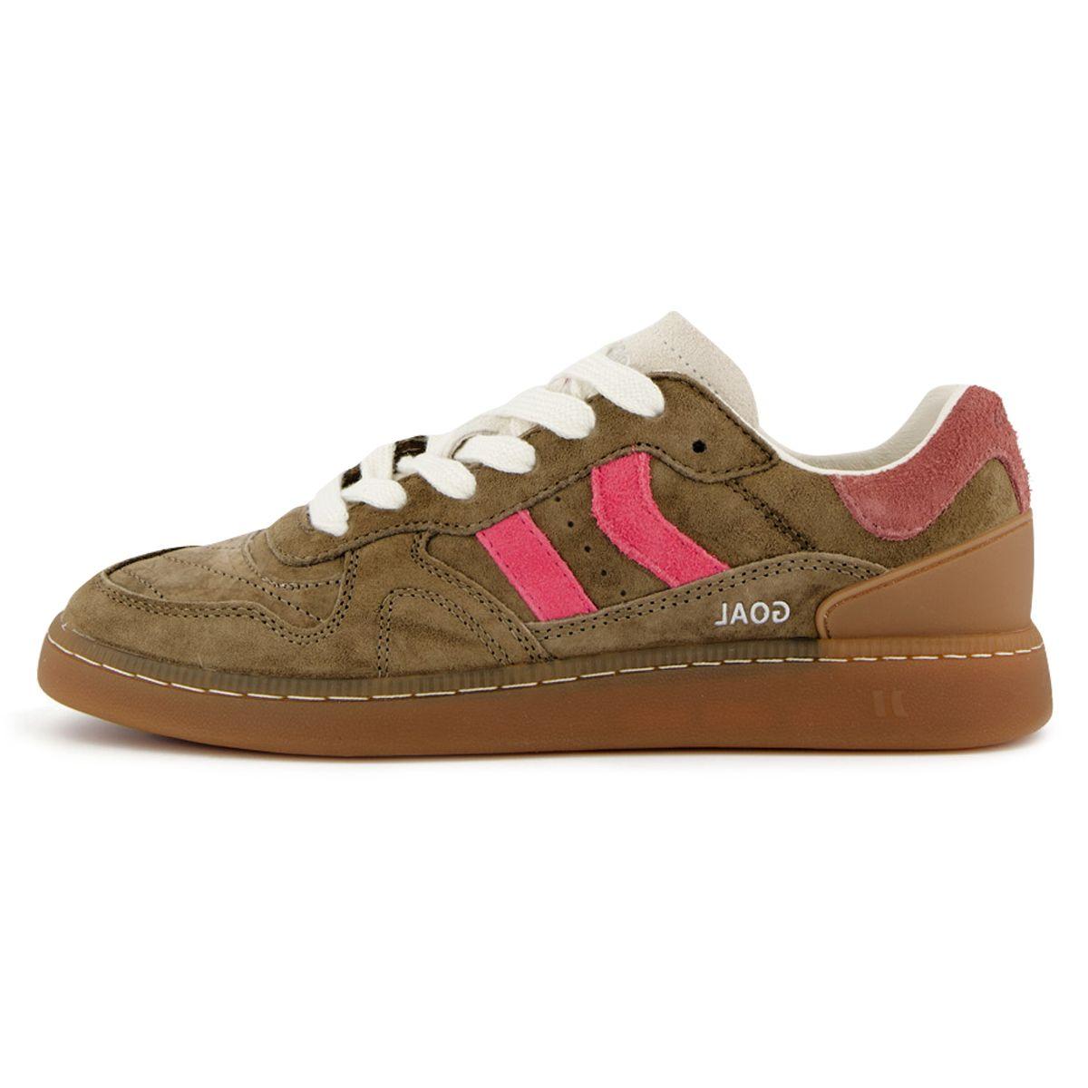 Zapatillas Coolway Goal  Mujer Café/Rosado-0