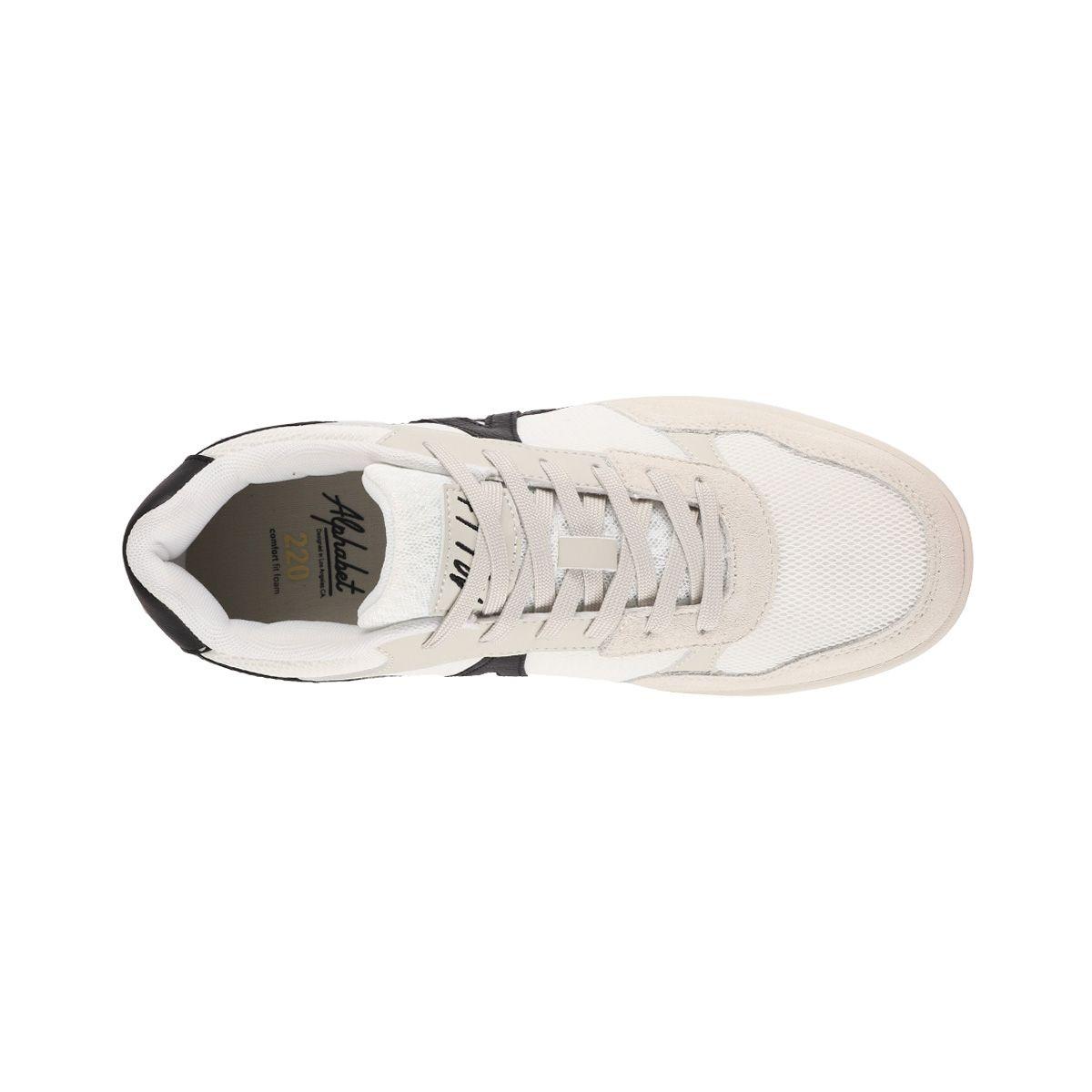 Zapatillas Hombre Dual Fit 220 Alphabet Cremas/Blancas/Negra-4