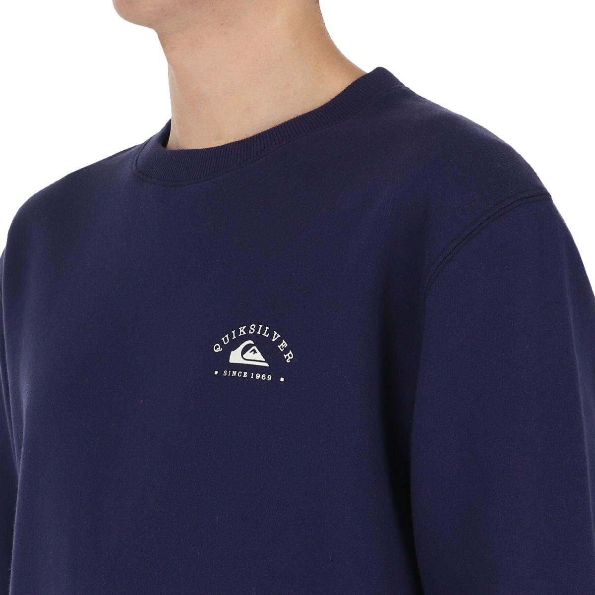 Polerón Quiksilver Big Logo Crew Neck Hombre Azul Marino-3