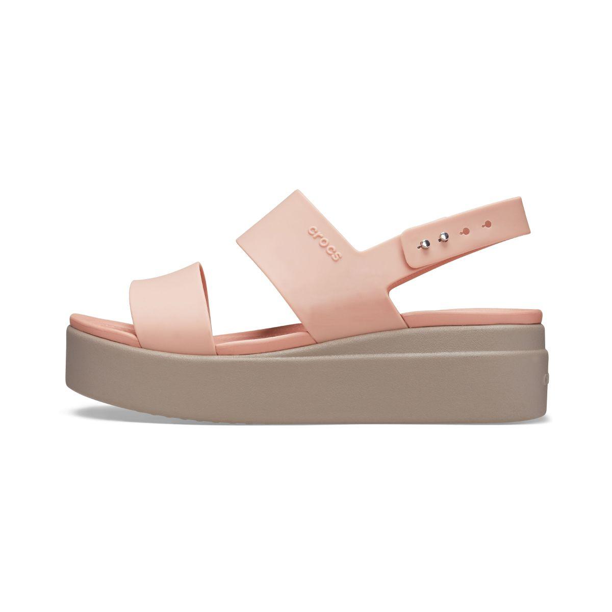 Sandalia Crocs Brooklyn Low Wedge W Mujer Pale Blush-2
