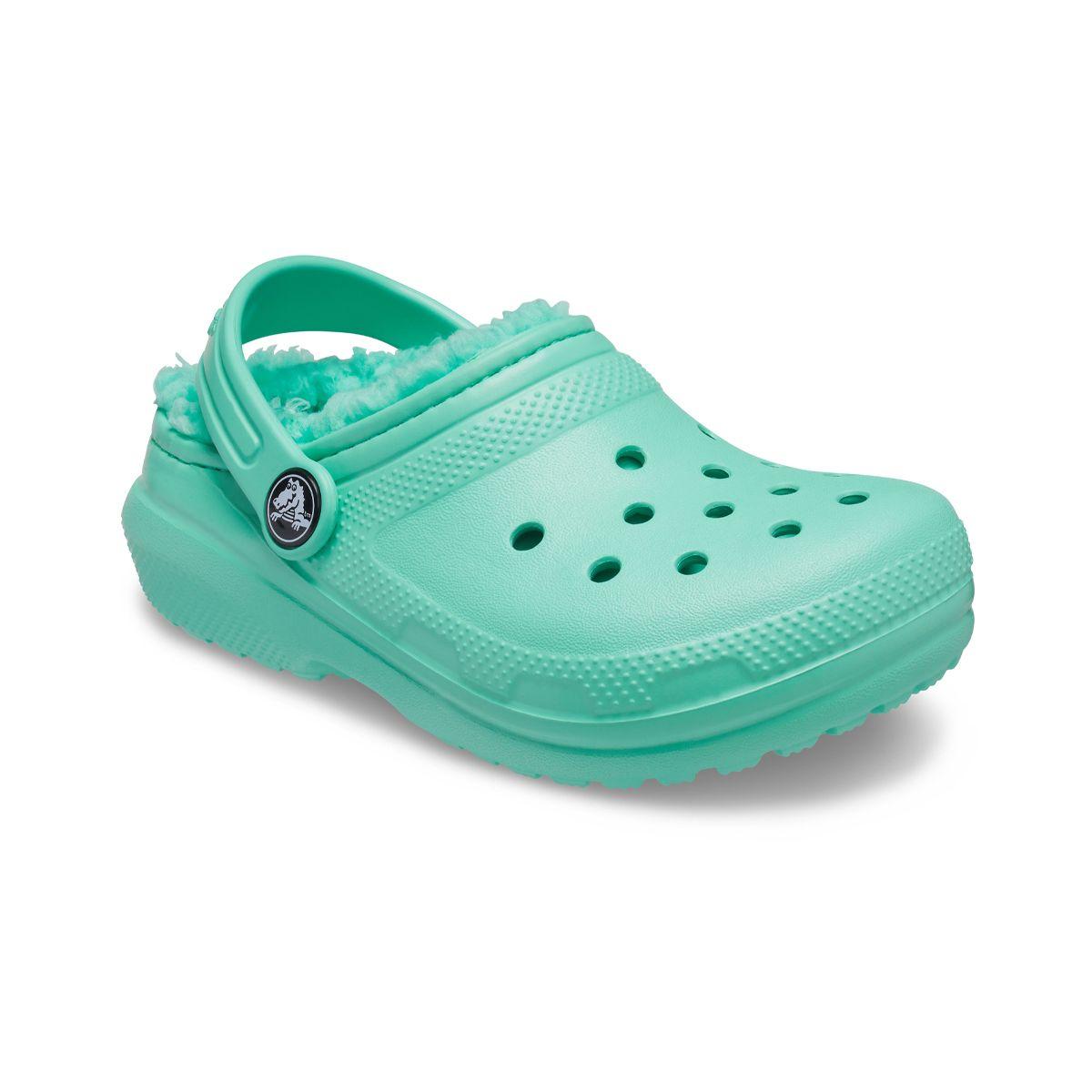 Zueco Crocs Lined Niño Pistachio-0