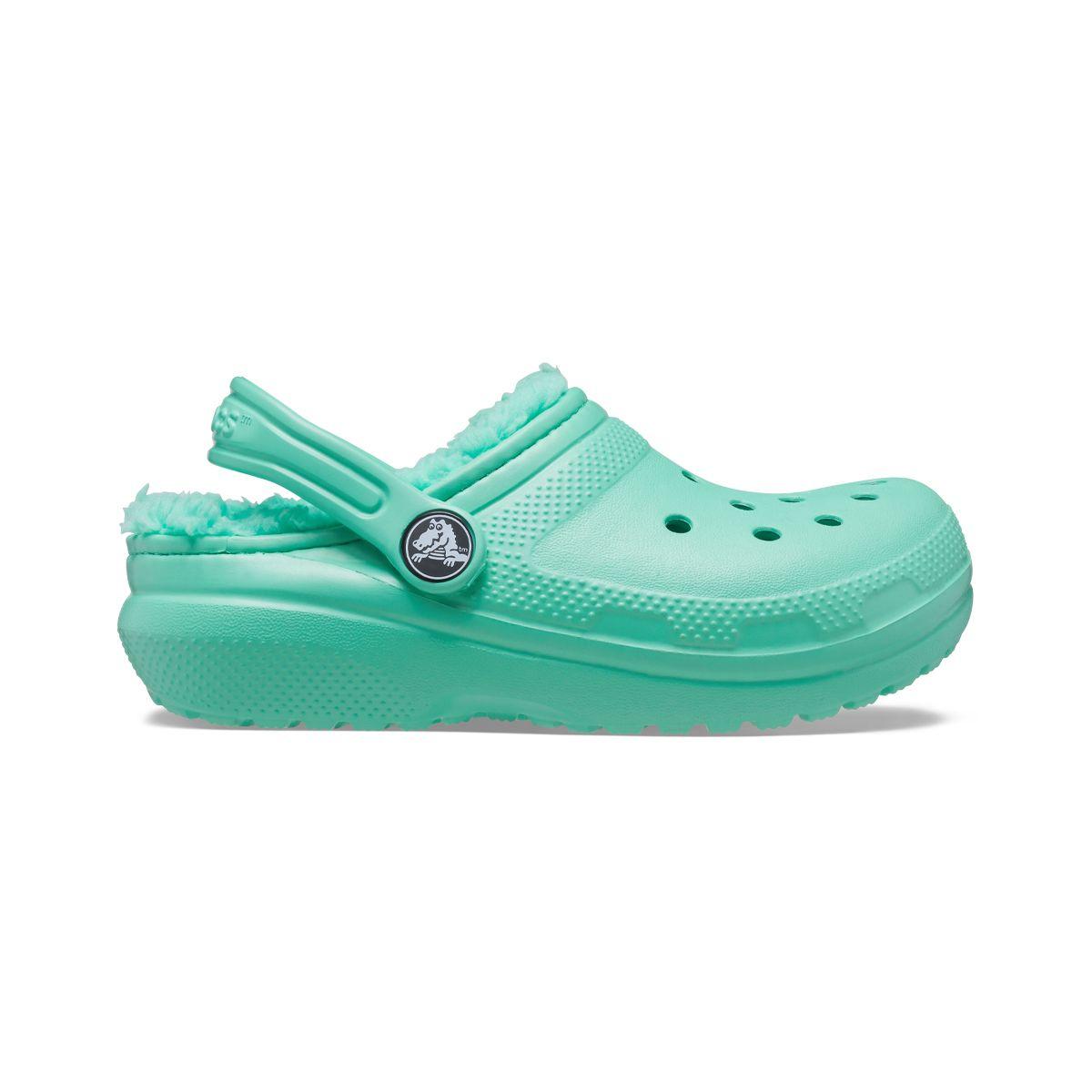 Zueco Crocs Lined Niño Pistachio-1