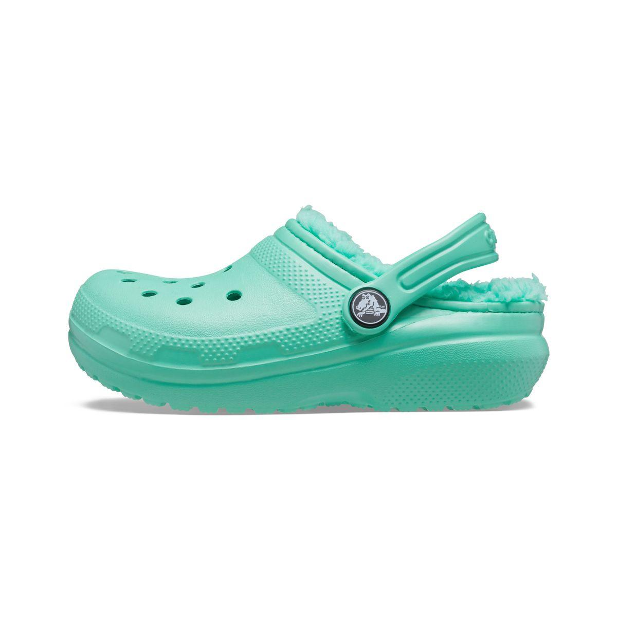 Zueco Crocs Lined Niño Pistachio-2