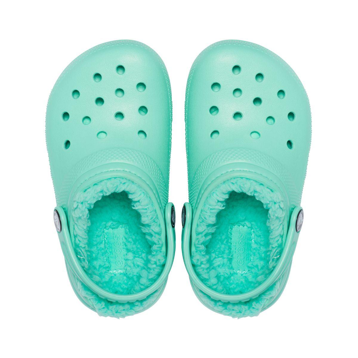 Zueco Crocs Lined Niño Pistachio-5