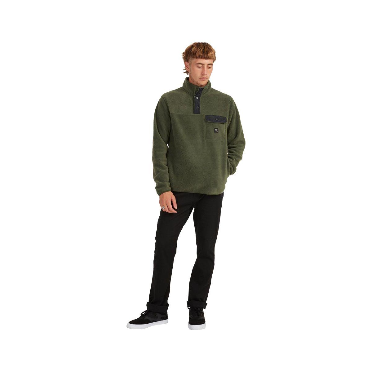 Polerón Quiksilver Thyme Hombre Verde-3