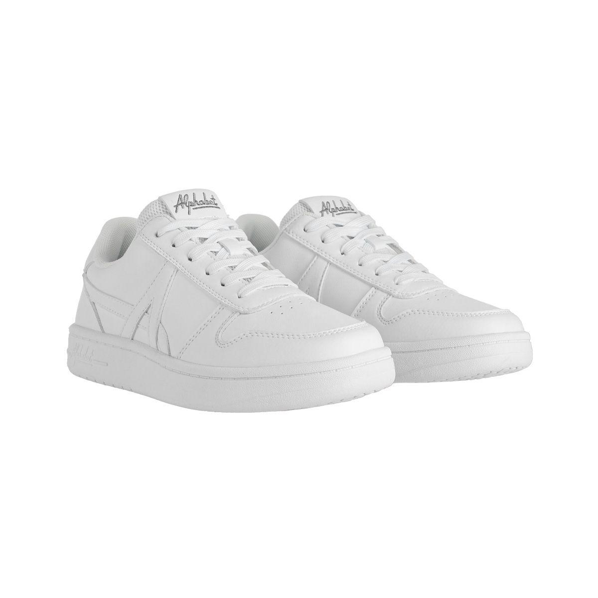 Zapatillas Urbanas Joven Alphabet Cross Low Blancas-2