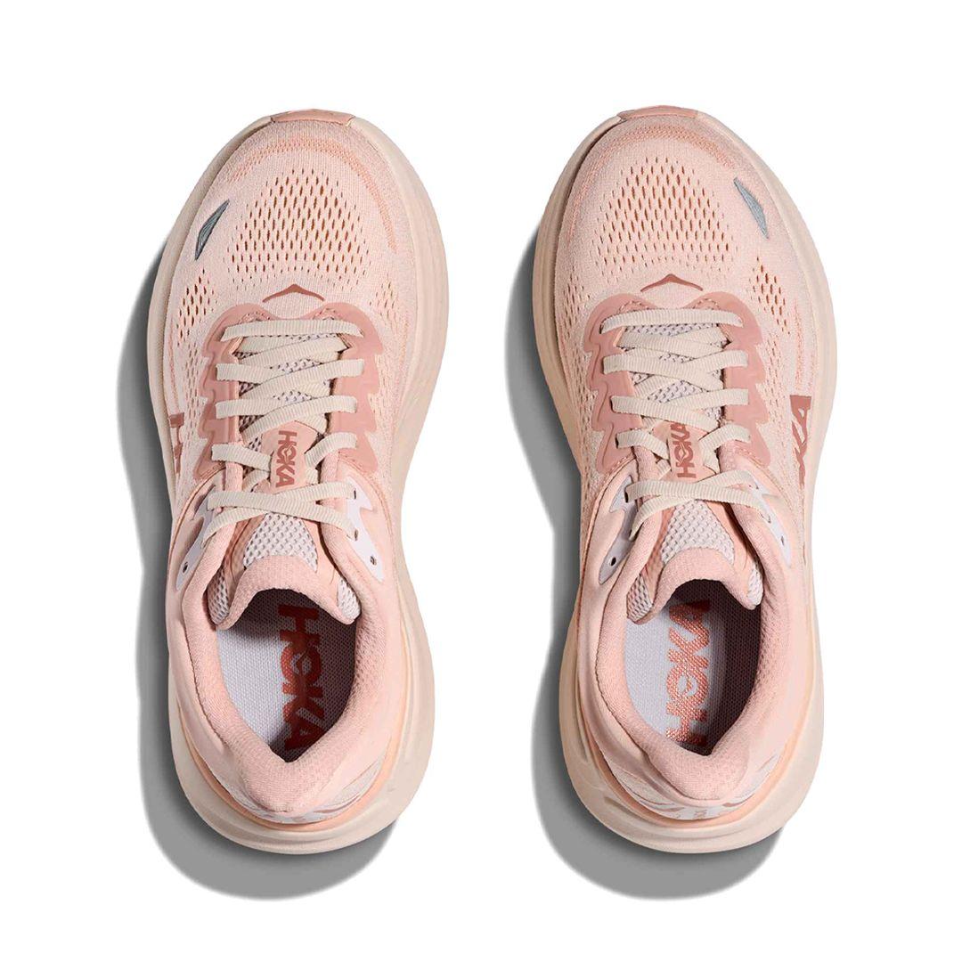 Zapatillas Hoka Bondi 9 Mujer Latte/Rose Cream-1