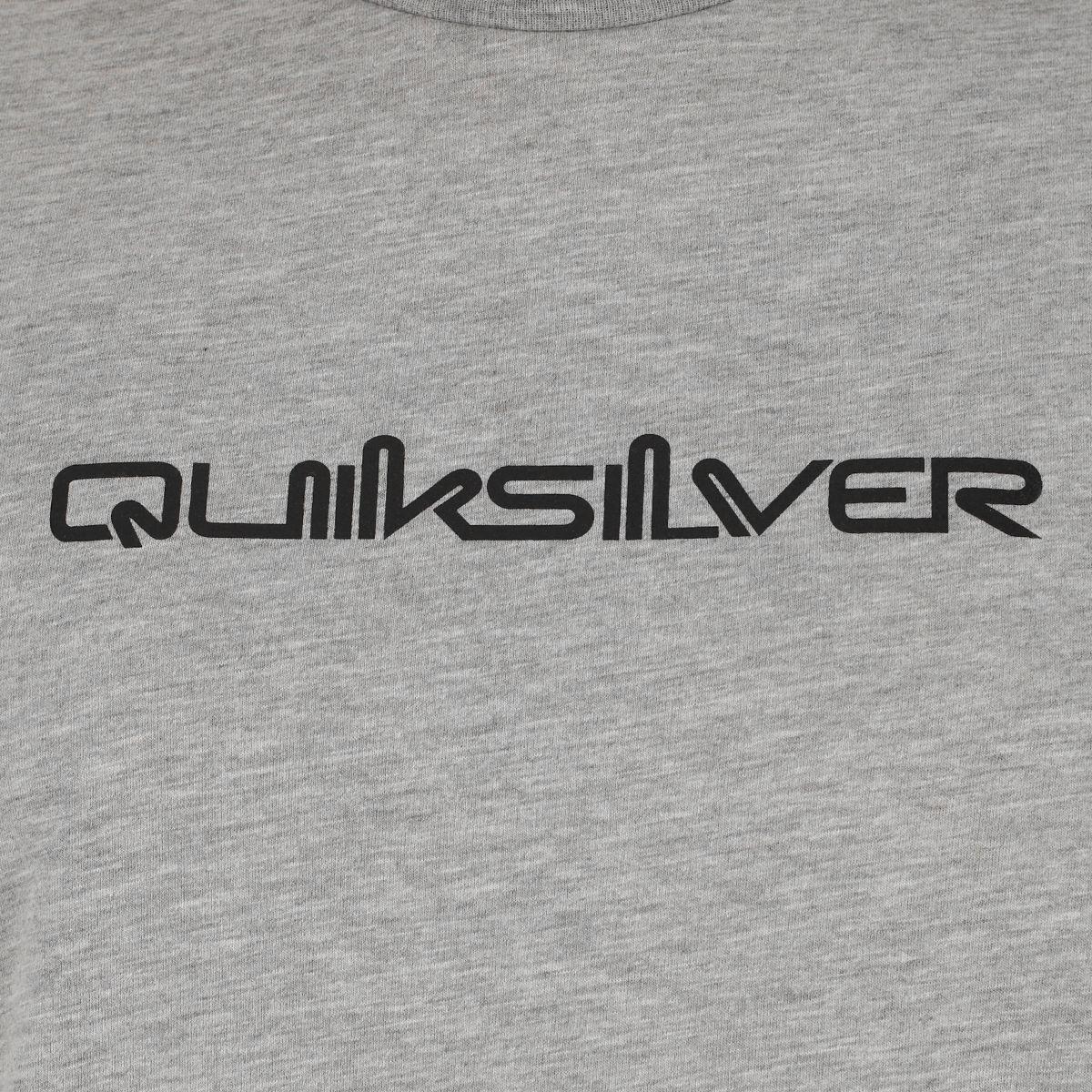 Polera Quiksilver Basic Logo Hombre Light Grey Melange-4