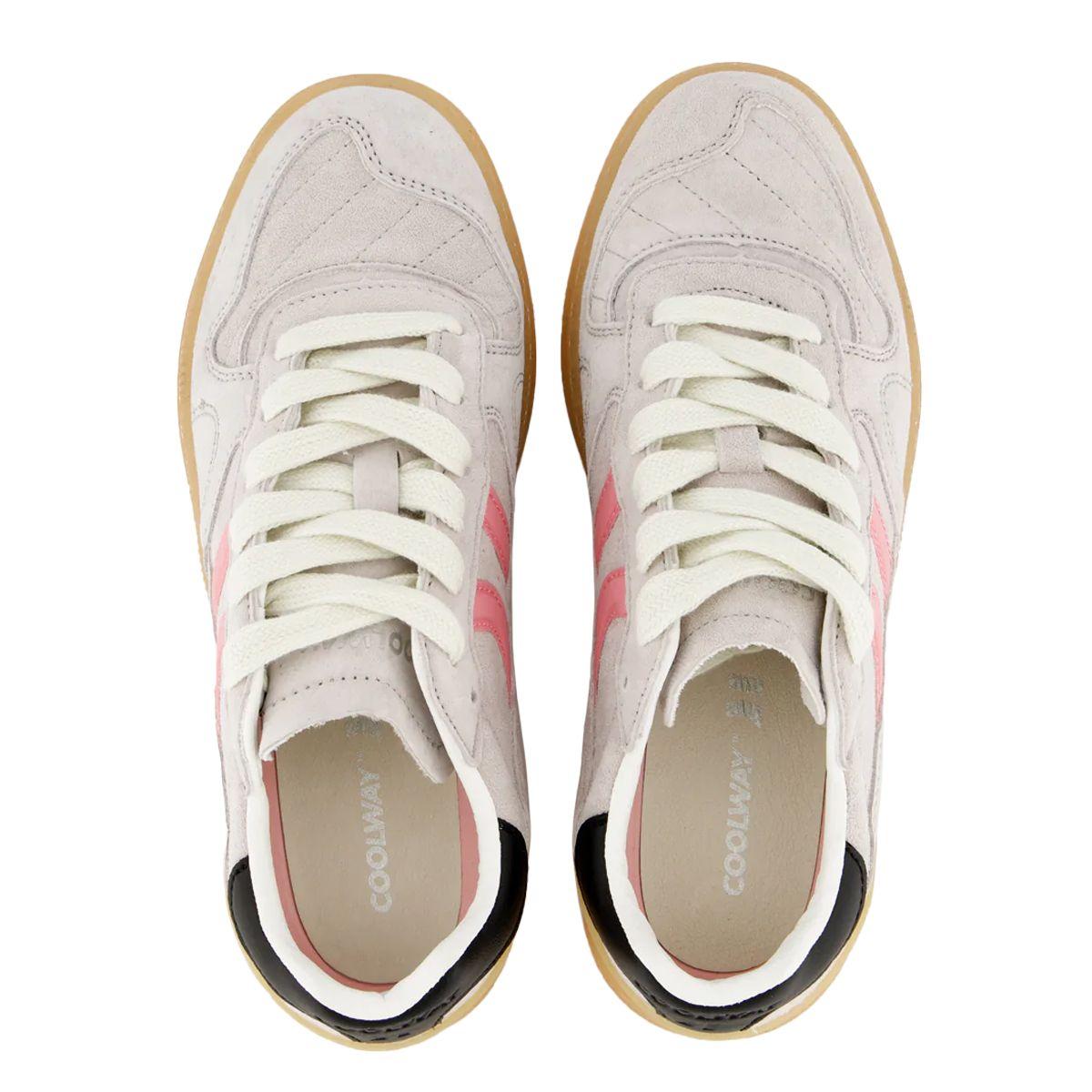 Zapatillas Coolway Goal  Mujer Gris/Negro/Rosado-3