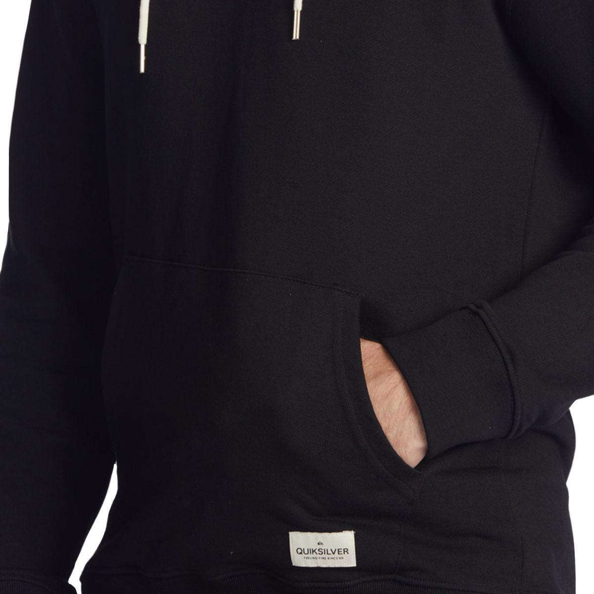 Polerón Quiksilver Essentials Organic Solid Hombre Black-3
