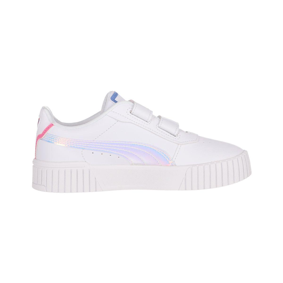 Zapatilla Puma Carina 2.0 Deep Dive Niñas Blancas/Azules-1