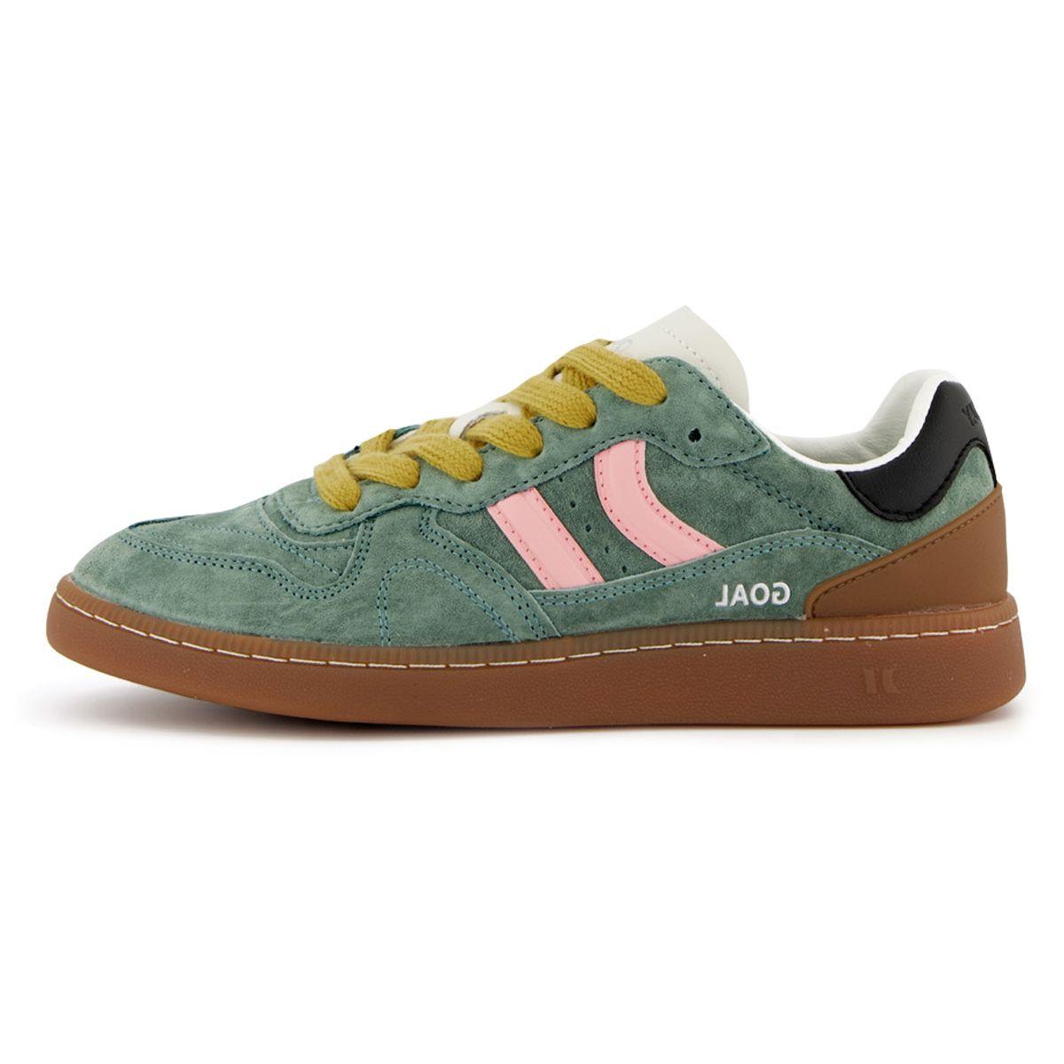 Zapatillas Coolway Goal  Mujer Verde/Rosado/Negro-0