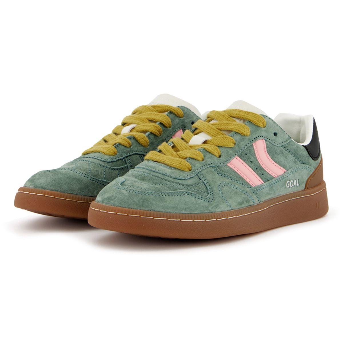 Zapatillas Coolway Goal  Mujer Verde/Rosado/Negro-1