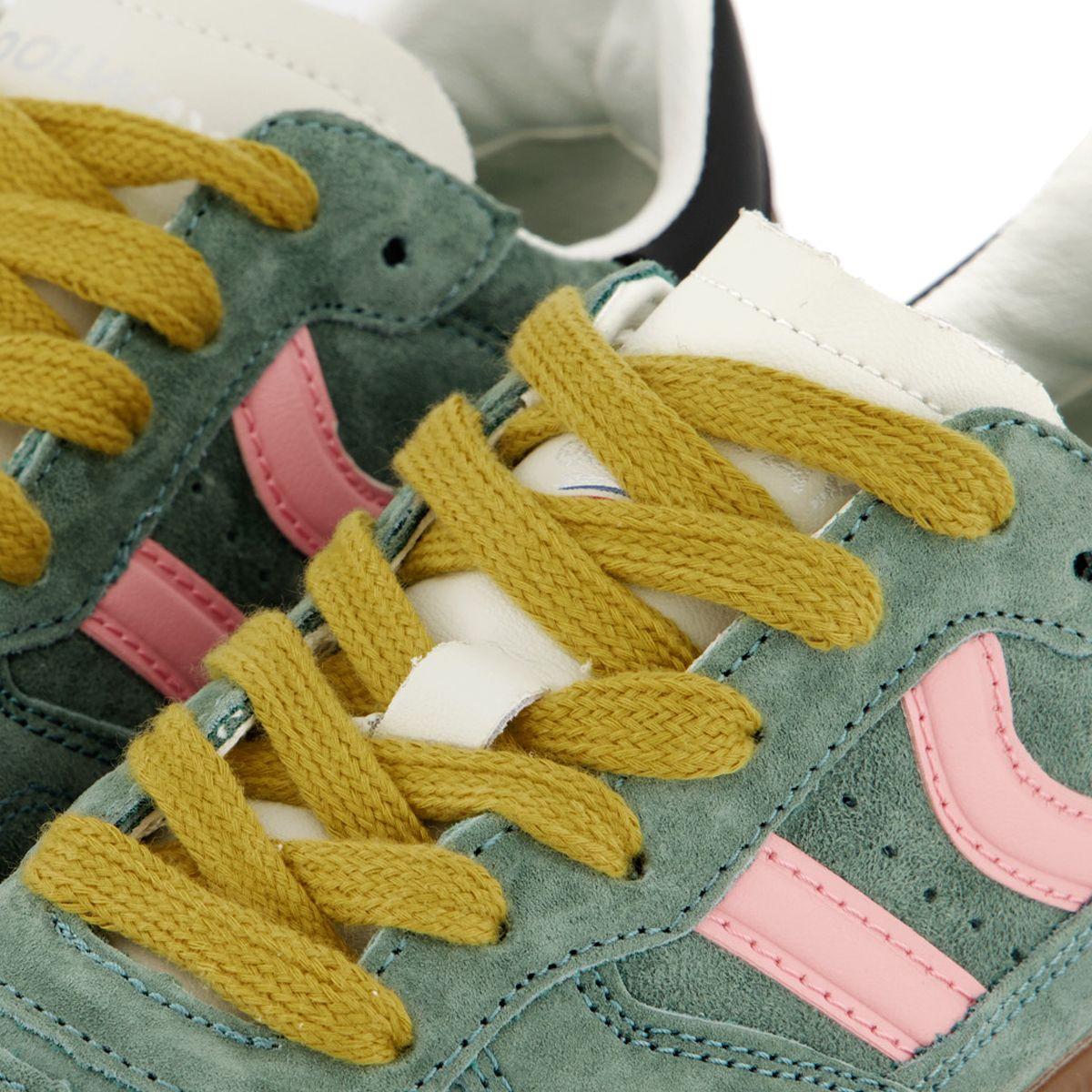 Zapatillas Coolway Goal  Mujer Verde/Rosado/Negro-4