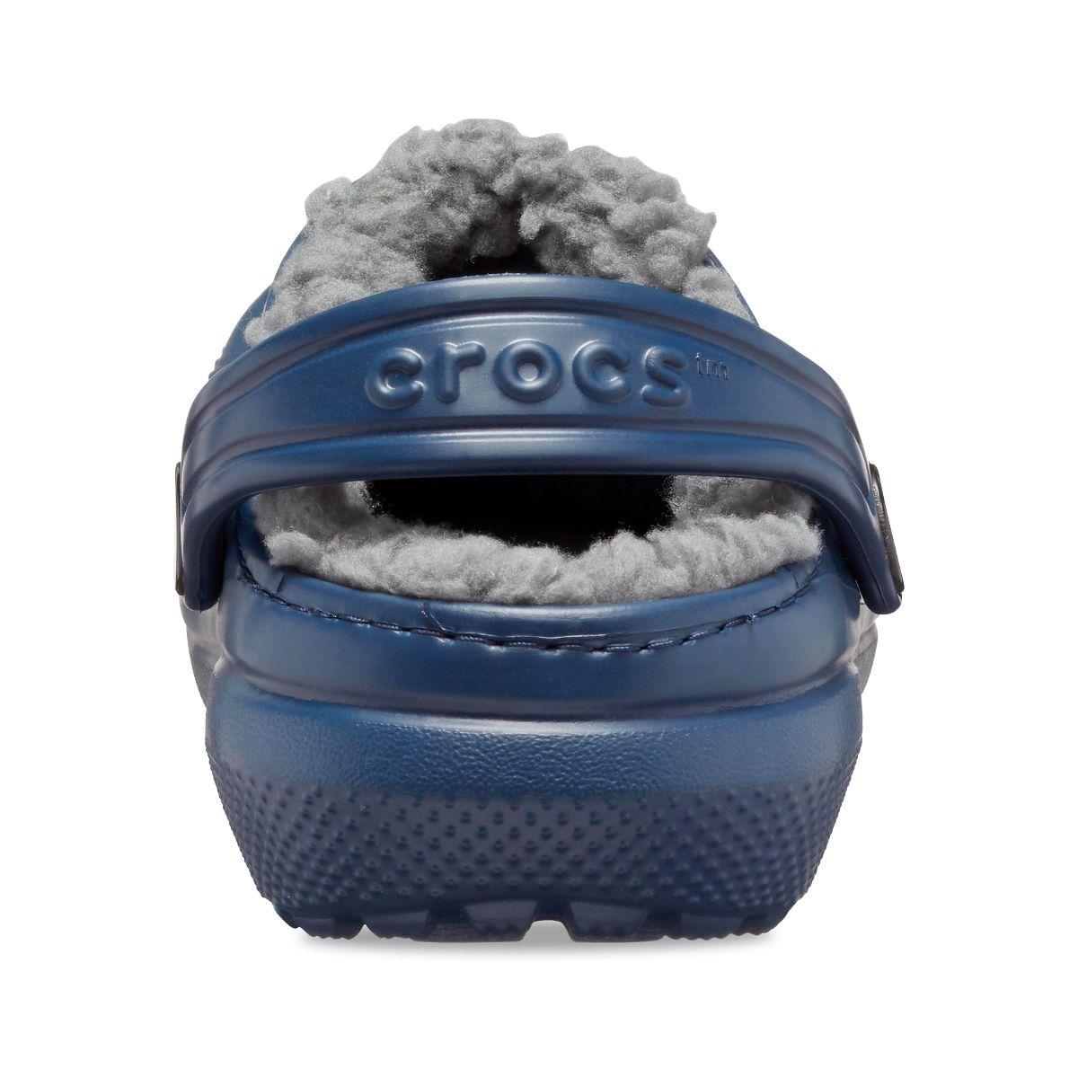 Zueco Crocs Classic Lined Niño Navy/Charco-4