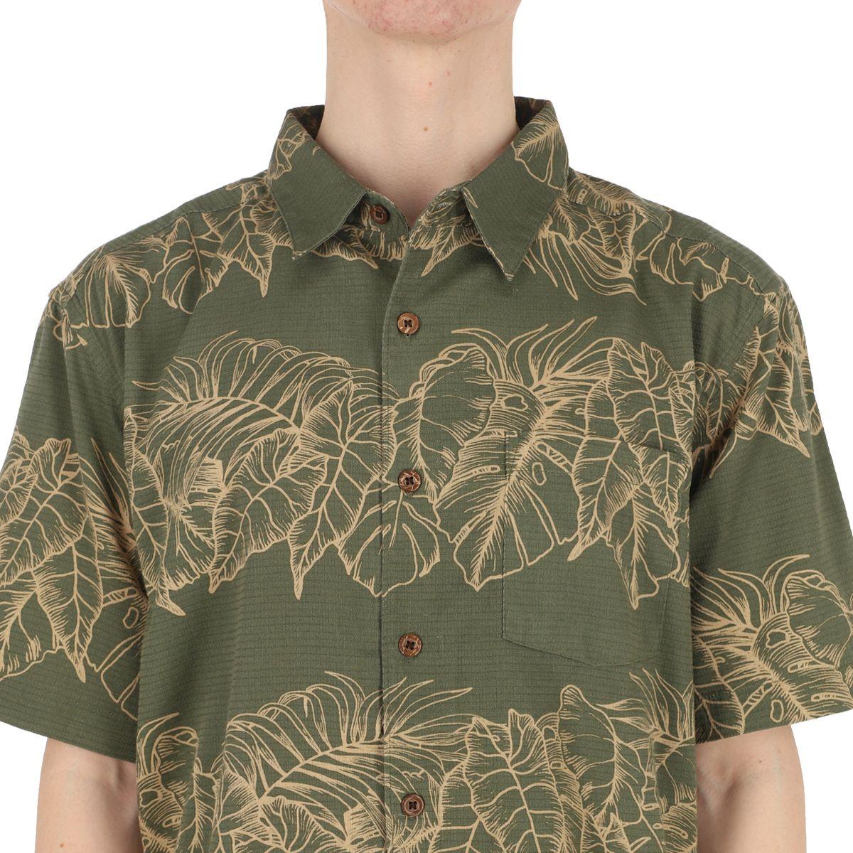 Camisa  Quiksilver Palm Bands Hombre Clover Throwback-3