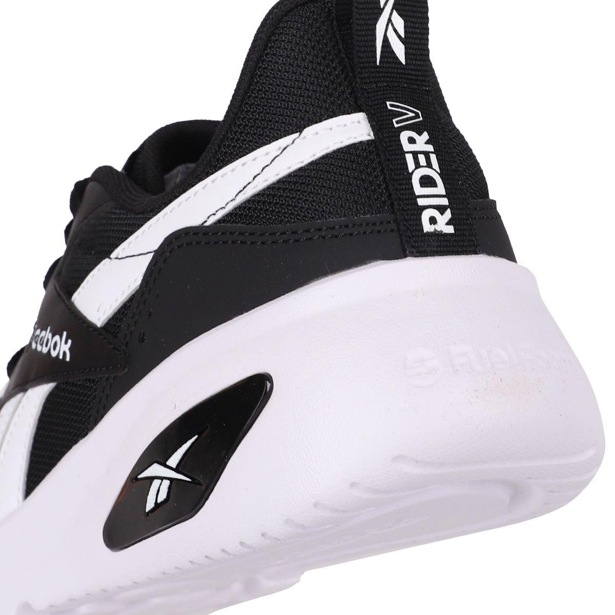 Zapatilla Reebok Rider V Hombre Negro/Blanco-5