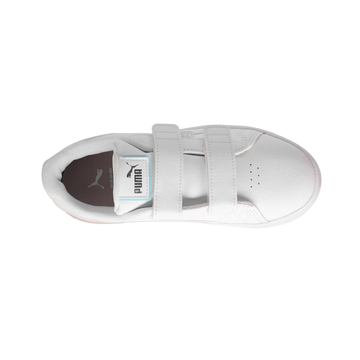 Zapatilla Puma Jada Holo 2.0 V Niña Blancas-4