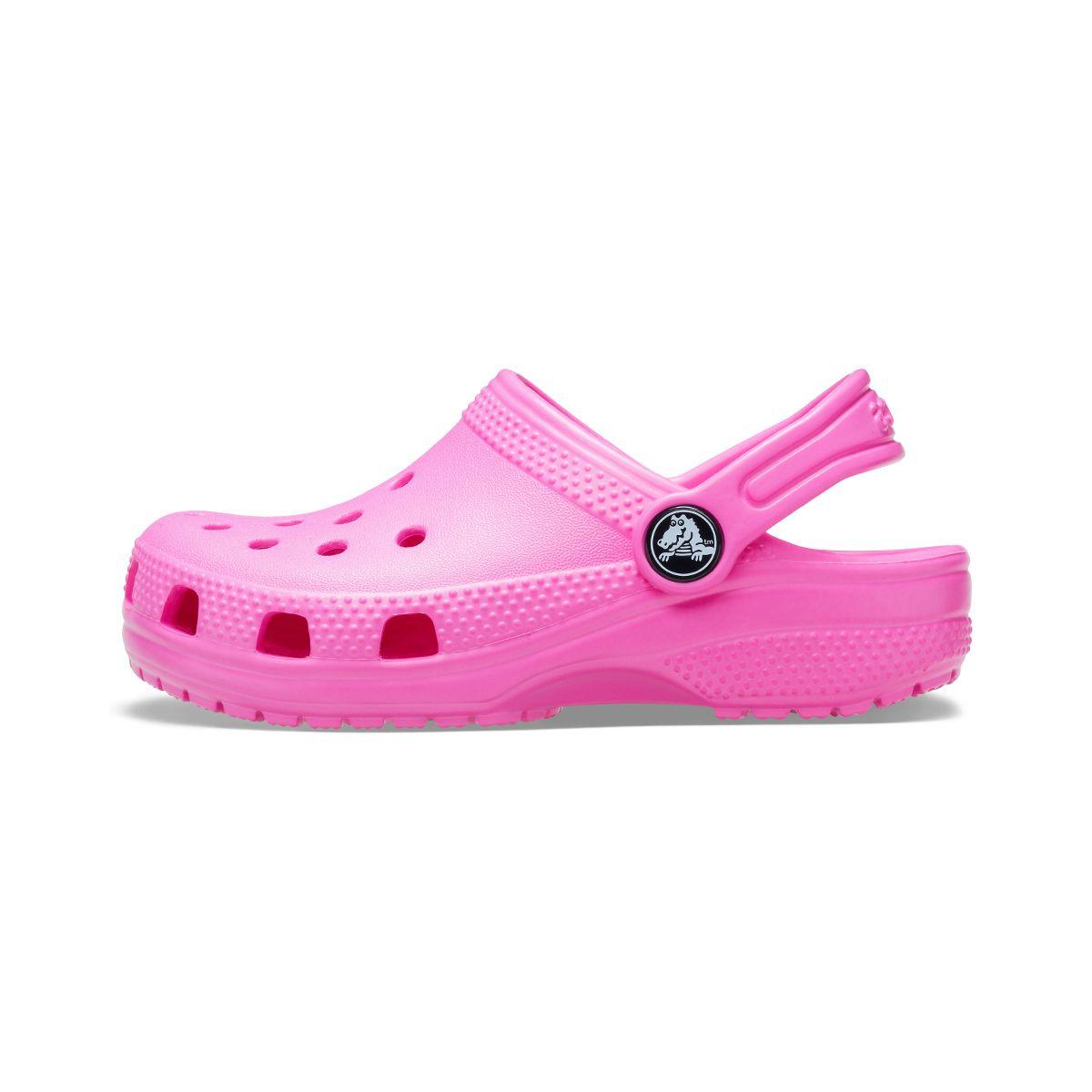 Zueco Crocs Classic Niña Electric Pink-2